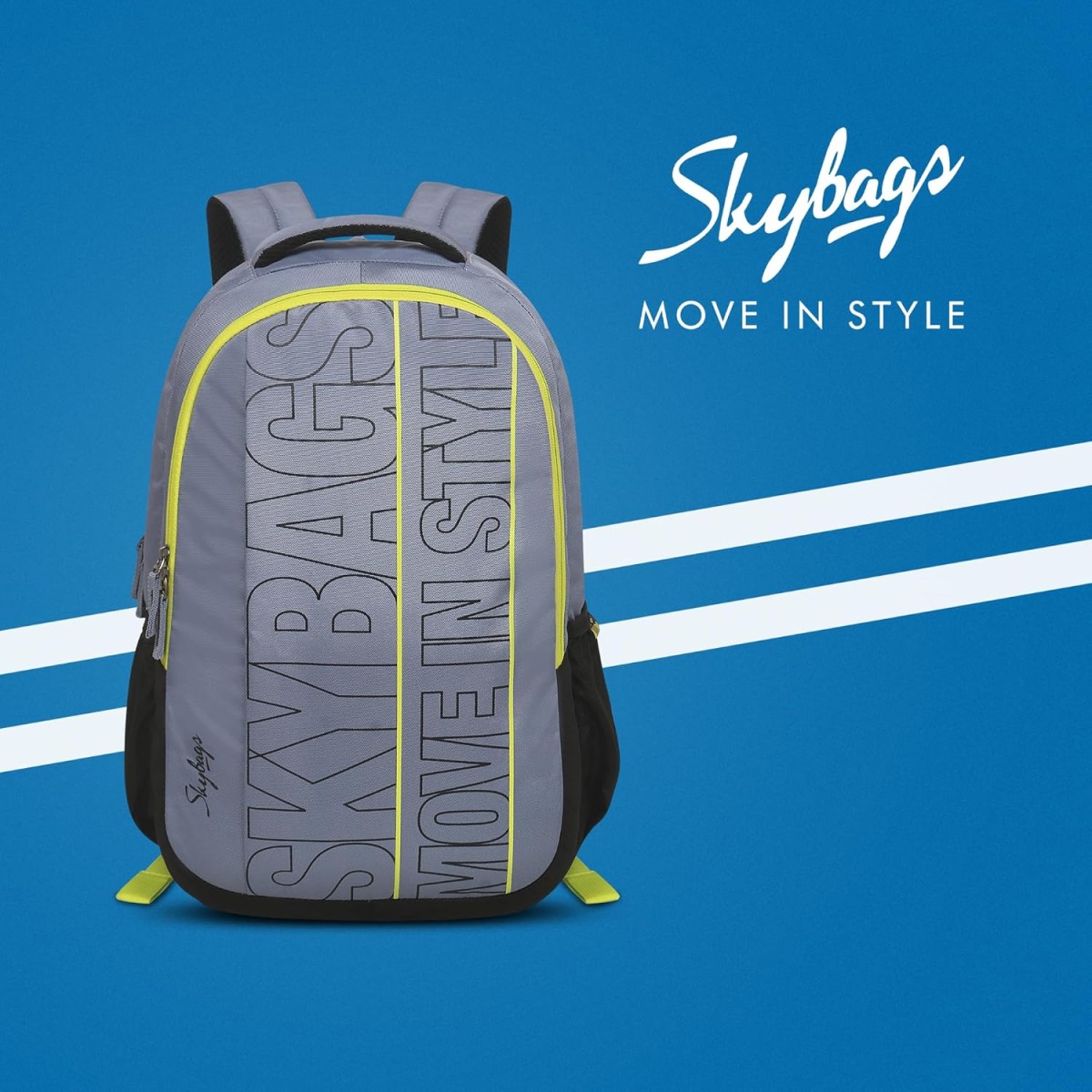 Skybags Graf Plus 02 22 Litre 48Cm 3 Compartment Laptop Backpack Grey