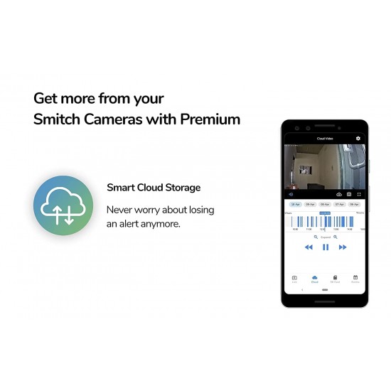 Smitch Wi-Fi Smart Security Camera Pan and Tilt Alexa  Google Enabled 1080P 