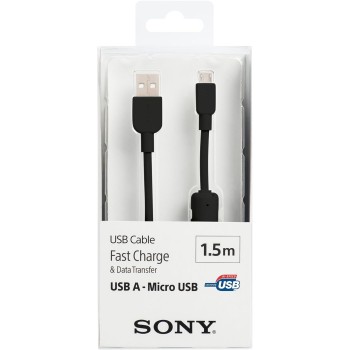 Sony 1.5m micro USB cable (Black)