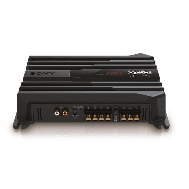 Sony Car Amplifier XM-N502 500W 2 Channel / 1 Channel Amplifier (Black), Rated Power: 4ohm - 65W x 2, 4ohmBTL - 175W x 1, 2ohm - 85W x 2, Automatic Thermal Control, Low Pass Filter for bass