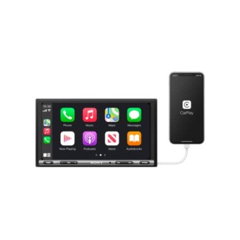 Sony Car Stereo XAV-AX3200 17.6 cm (6.95 inch) Digital Media Receiver with Bluetooth, Android Auto, Apple Car Play, WebLink™ Cast, PRE Out - 3 x 2V, Output Power - 55W x 4, 10 Band Equalizer