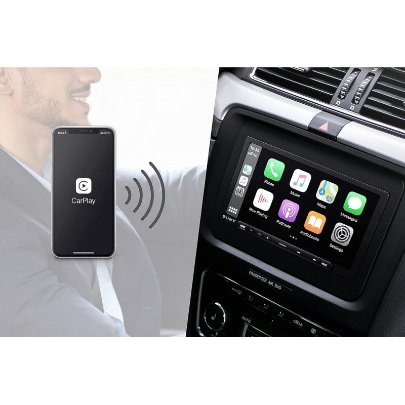 Sony Car Stereo XAV-AX5500 17.6 cm (6.95 inch) Capacitive Touch Screen Digital Media Receiver with Bluetooth, Android Auto, Apple Car Play, WebLink™ Cast, PRE Out - 3 x 5V, Output Power - 55W x 4 Sony Car Stereo XAV-AX5500 17.6 cm (6.95 inch) Capacitive Touch Screen Digital Media Receiver with Bluetooth, Android Auto, Apple Car Play, WebLink™ Cast, PRE Out - 3 x 5V, Output Power - 55W x 4
