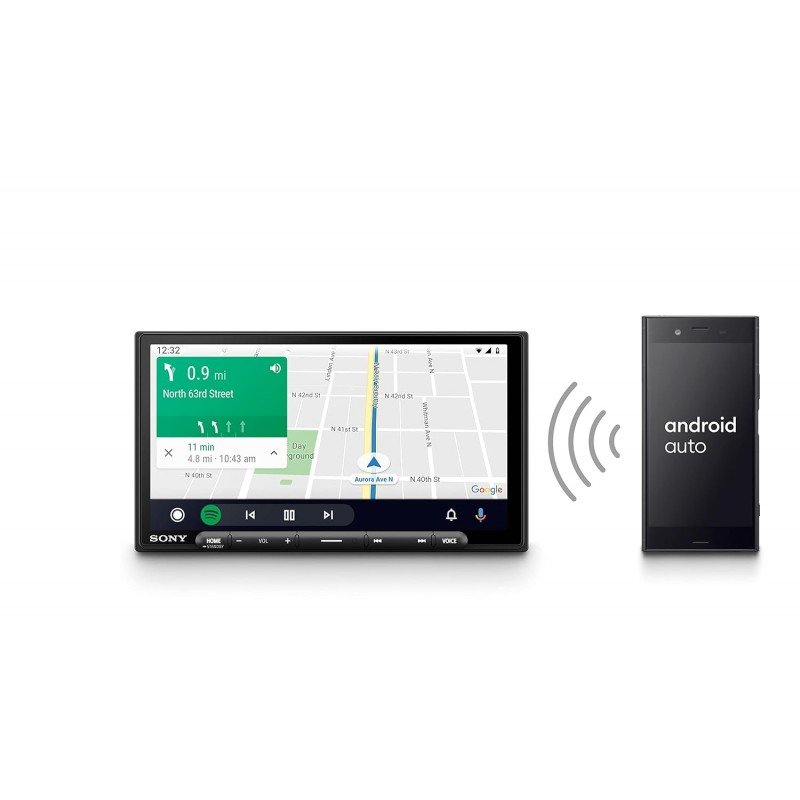 Sony Car Stereo XAV-AX5500 17.6 cm (6.95 inch) Capacitive Touch Screen Digital Media Receiver with Bluetooth, Android Auto, Apple Car Play, WebLink™ Cast, PRE Out - 3 x 5V, Output Power - 55W x 4 Sony Car Stereo XAV-AX5500 17.6 cm (6.95 inch) Capacitive Touch Screen Digital Media Receiver with Bluetooth, Android Auto, Apple Car Play, WebLink™ Cast, PRE Out - 3 x 5V, Output Power - 55W x 4