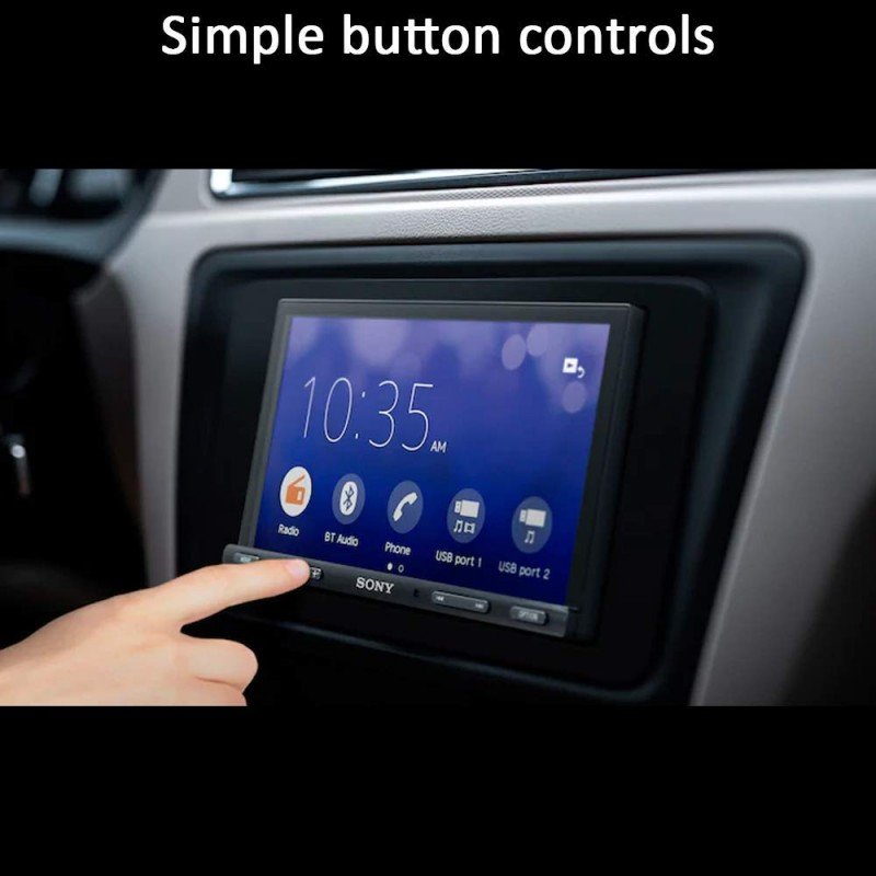 Sony Car Stereo XAV-AX5500 17.6 cm (6.95 inch) Capacitive Touch Screen Digital Media Receiver with Bluetooth, Android Auto, Apple Car Play, WebLink™ Cast, PRE Out - 3 x 5V, Output Power - 55W x 4 Sony Car Stereo XAV-AX5500 17.6 cm (6.95 inch) Capacitive Touch Screen Digital Media Receiver with Bluetooth, Android Auto, Apple Car Play, WebLink™ Cast, PRE Out - 3 x 5V, Output Power - 55W x 4