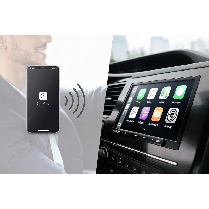 Sony Car Stereo XAV-AX5500 17.6 cm (6.95 inch) Capacitive Touch Screen Digital Media Receiver with Bluetooth, Android Auto, Apple Car Play, WebLink™ Cast, PRE Out - 3 x 5V, Output Power - 55W x 4 Sony Car Stereo XAV-AX5500 17.6 cm (6.95 inch) Capacitive Touch Screen Digital Media Receiver with Bluetooth, Android Auto, Apple Car Play, WebLink™ Cast, PRE Out - 3 x 5V, Output Power - 55W x 4