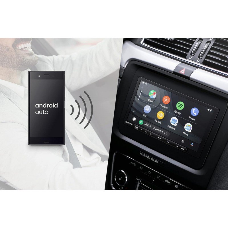 Sony Car Stereo XAV-AX5500 17.6 cm (6.95 inch) Capacitive Touch Screen Digital Media Receiver with Bluetooth, Android Auto, Apple Car Play, WebLink™ Cast, PRE Out - 3 x 5V, Output Power - 55W x 4 Sony Car Stereo XAV-AX5500 17.6 cm (6.95 inch) Capacitive Touch Screen Digital Media Receiver with Bluetooth, Android Auto, Apple Car Play, WebLink™ Cast, PRE Out - 3 x 5V, Output Power - 55W x 4