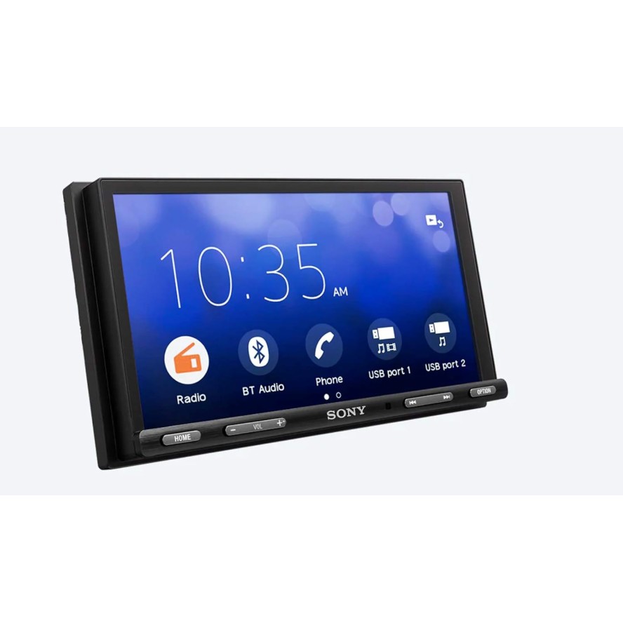 Sony Combo of XAV-AX5500 6.95 CarPlay/Android Auto Car Media Receiver with Bluetooth and 8 LED Car Reverse Camera