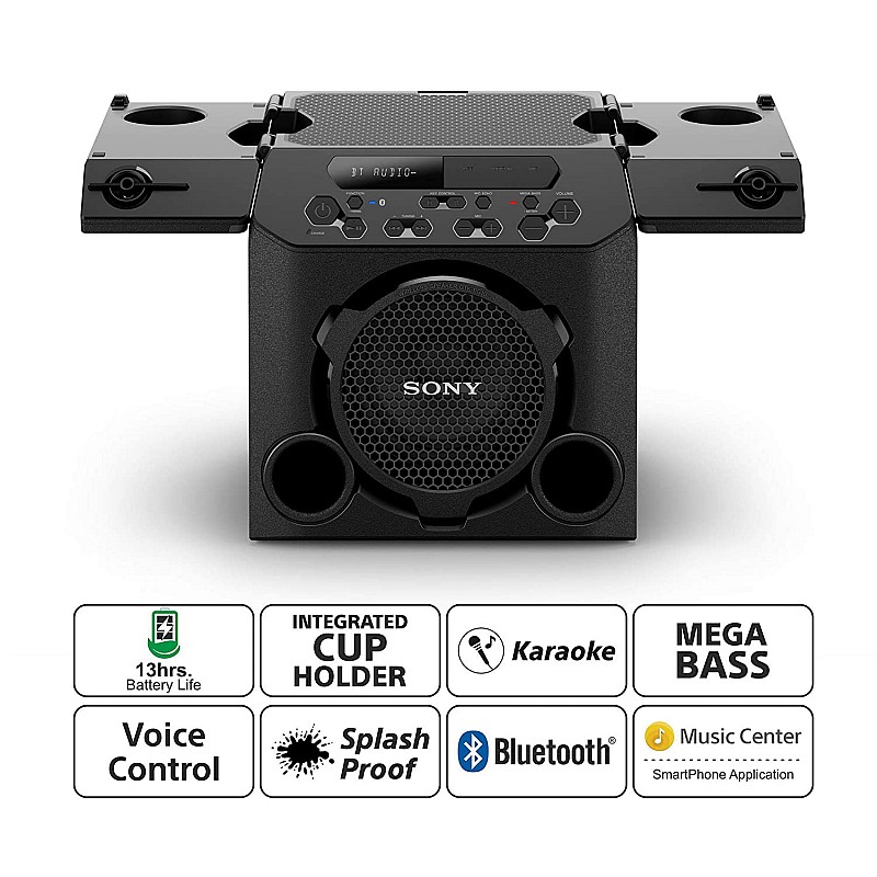 Sony GTK-PG10 2.0 Channel Wireless Bluetooth Party Speaker (Black)