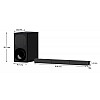 Sony HT-S20R Real 5.1ch Dolby Digital Soundbar for TV with subwoofer and Compact Rear Speakers, Home Theatre System