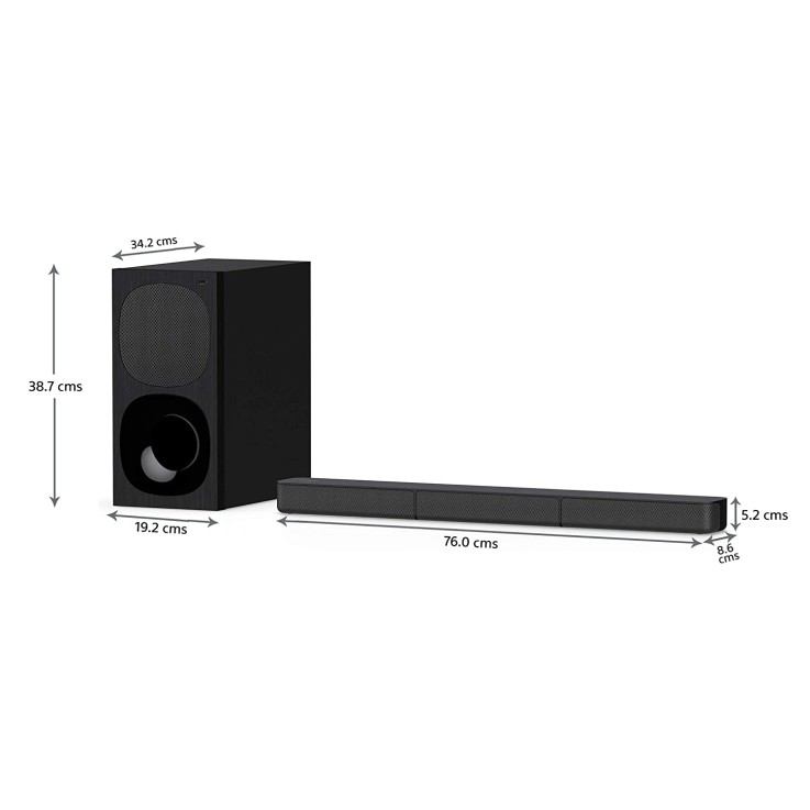 Sony HT-S20R Real 5.1ch Dolby Digital Soundbar for TV with subwoofer and Compact Rear Speakers, Home Theatre System Sony HT-S20R Real 5.1ch Dolby Digital Soundbar for TV with subwoofer and Compact Rear Speakers, Home Theatre System