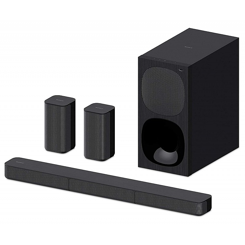 Sony HT-S20R Real 5.1ch Dolby Digital Soundbar for TV with subwoofer and Compact Rear Speakers, Home Theatre System