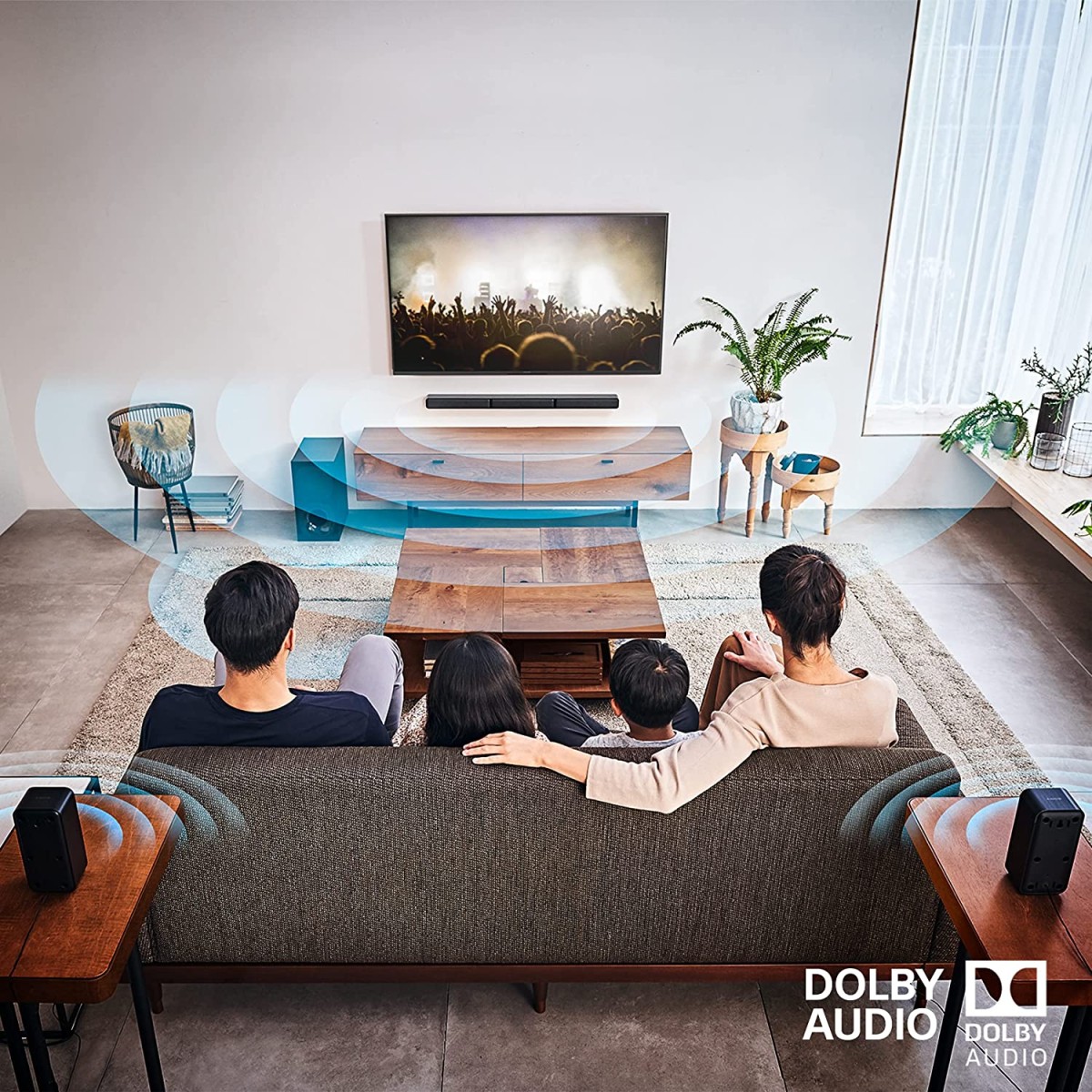 Sony HT-S40R Real 5.1ch Dolby Audio Soundbar for TV with Subwoofer & Wireless Rear Speakers, 5.1ch Home Theatre System