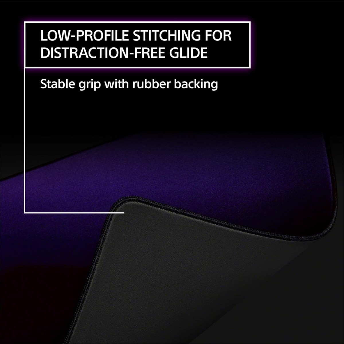 Sony INZONE Mat-D Speed-Type Large Cloth Gaming Mousepad, 480x400mm, Low Friction, Non-Slip Rubber Base, Edge Stitched, 4mm Thickness, Developed with Fnatic