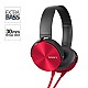 Sony MDR-XB450 On-Ear EXTRA BASS Headphones (Red)