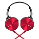 Sony MDR-XB450 On-Ear EXTRA BASS Headphones (Red)