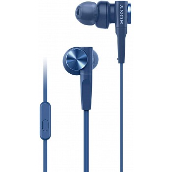 Sony MDR-XB55AP Wired in Ear Headphones with Mic Blue