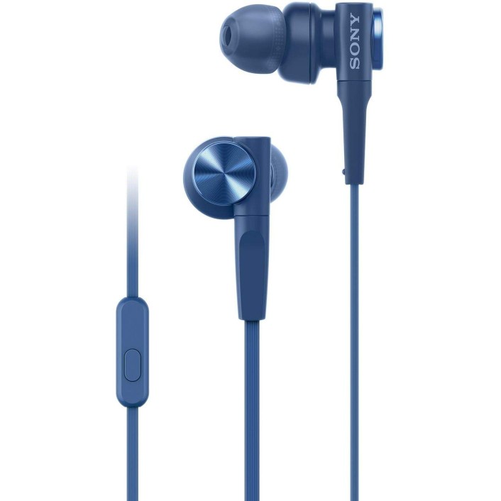 Sony MDR-XB55AP Wired in Ear Headphones with Mic Blue Sony MDR-XB55AP Wired in Ear Headphones with Mic Blue