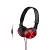 Sony MDR-ZX310AP On Ear Headphones With Mic (Red)