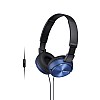 Sony MDR-ZX310AP On Ear Headphone With Mic (Blue)