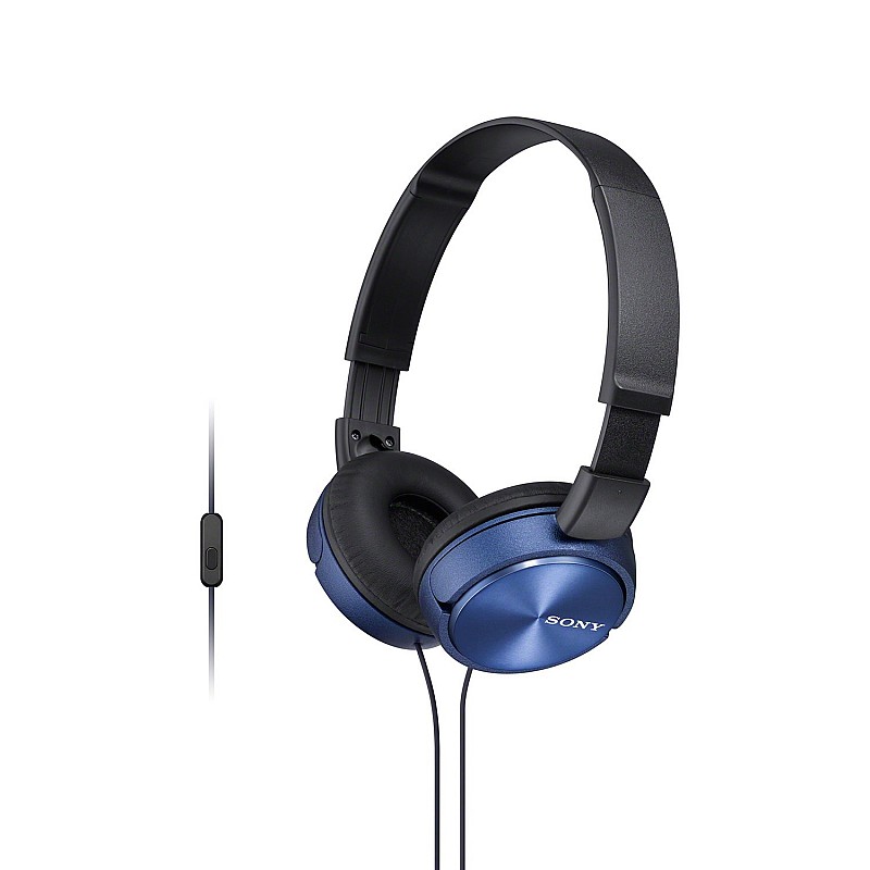 Sony MDR-ZX310AP On Ear Headphone With Mic (Blue)