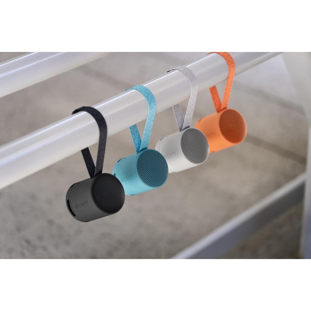 Sony SRS-XB100 Wireless Bluetooth Portable Lightweight Super-Compact Travel Speaker, Extra-Durable IP67 Waterproof & Dustproof, 16 Hrs Batt, Versatile Strap, Extra Bass & Hands-Free Calling-Blue