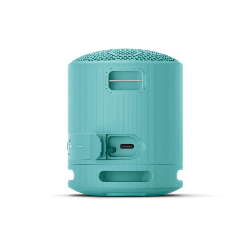 Sony SRS-XB100 Wireless Bluetooth Portable Lightweight Super-Compact Travel Speaker, Extra-Durable IP67 Waterproof & Dustproof, 16 Hrs Batt, Versatile Strap, Extra Bass & Hands-Free Calling-Blue