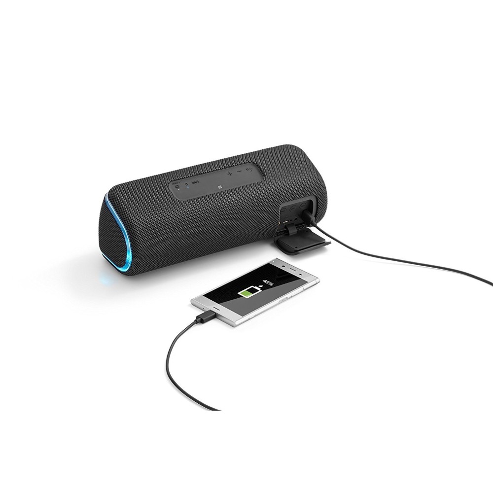 Sony SRS-XB41 Wireless Extra Bass Bluetooth Speaker with 24 Hours Battery Life, Party Chain, Speaker wih Mic (Black)