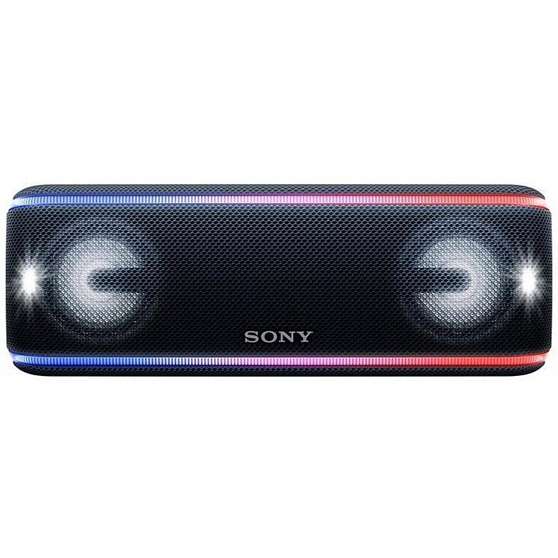 Sony SRS-XB41 Wireless Extra Bass Bluetooth Speaker with 24 Hours Battery Life, Party Chain, Speaker wih Mic (Black)