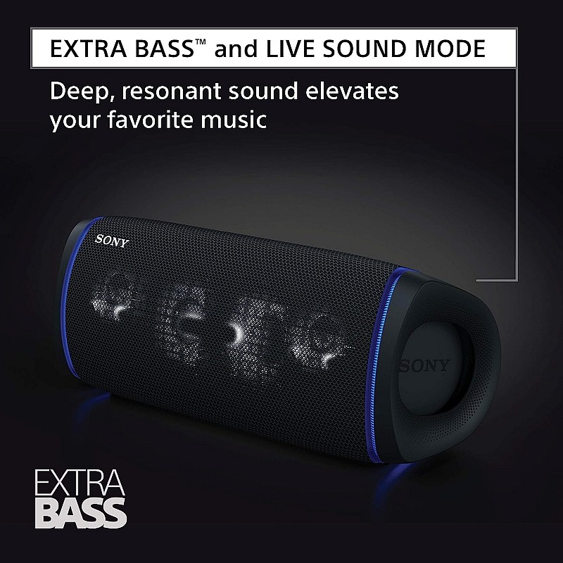 Sony SRS-XB43 Wireless Extra Bass Bluetooth Speaker with 24 hrs Battery, Speaker with Mic