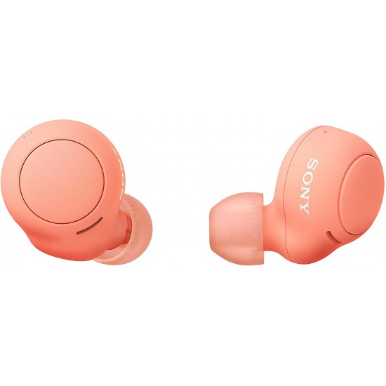 Sony WF-C500 Truly Wireless Earbuds with 20Hrs Battery with Mic for Phone Calls Quick Charge Orange