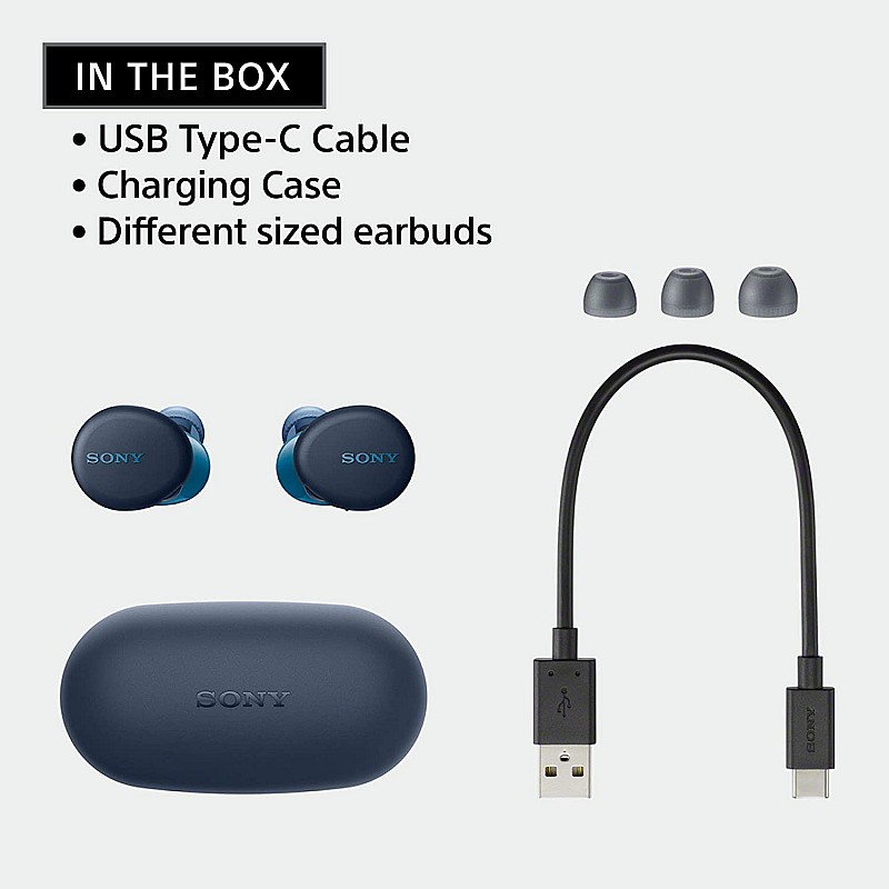 Sony WF-XB700 Truly Wireless Extra Bass Bluetooth Earbuds with 18 Hours Battery Life, True Wireless Earbuds with Mic