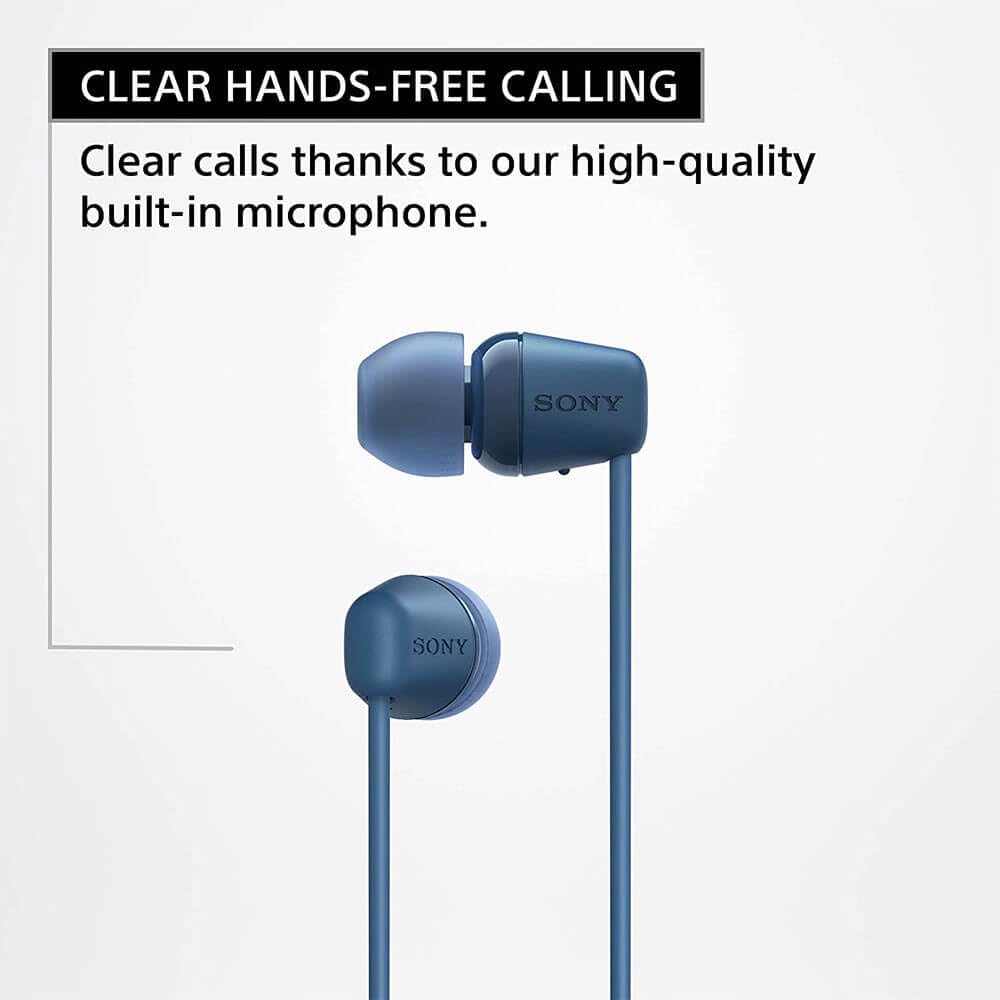 Sony WI-C100 Wireless Headphones with Customizable Equalizer for Deep Bass & 25 Hrs Battery (Black) Sony WI-C100 Wireless Headphones with Customizable Equalizer for Deep Bass & 25 Hrs Battery (Black)