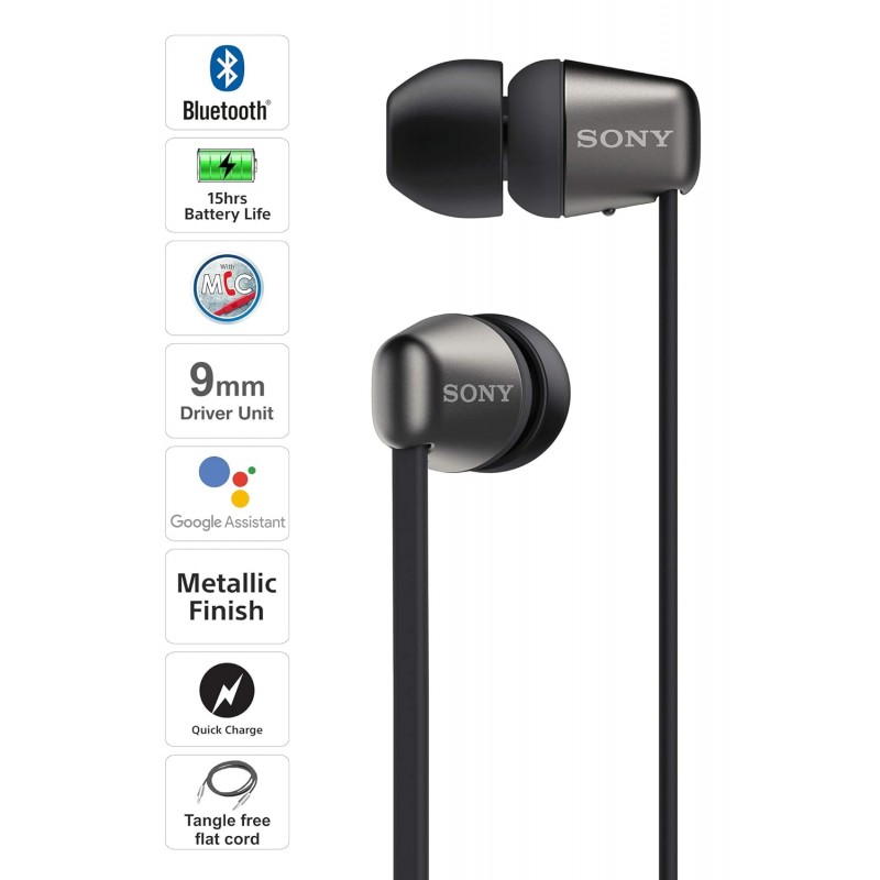 Sony WI-C310 Wireless Headphones with 15 Hrs Battery Life, Quick Charge, Magnetic Earbuds for Tangle Free Carrying, BT ver 5.0 Sony WI-C310 Wireless Headphones with 15 Hrs Battery Life, Quick Charge, Magnetic Earbuds for Tangle Free Carrying, BT ver 5.0
