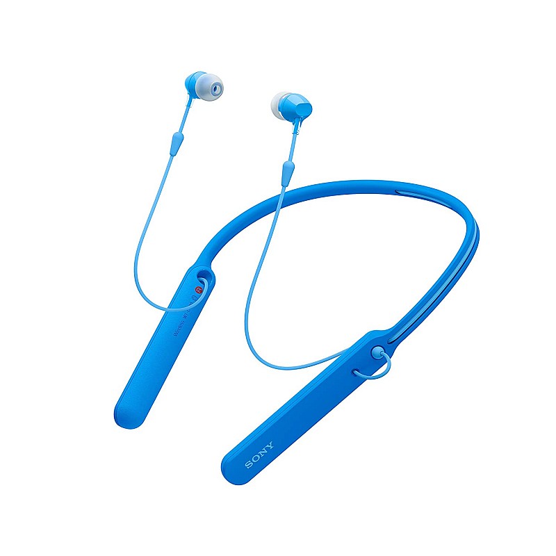 Sony WI-C400 Wireless Bluetooth in-Ear Neck Band Headphones with 20 hrs Battery Life (Blue)