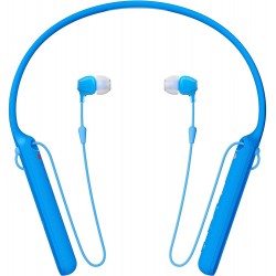 Sony WI-C400 Wireless Bluetooth in-Ear Neck Band Headphones with 20 hrs Battery Life (Blue)