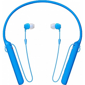 Sony WI-C400 Wireless Bluetooth in-Ear Neck Band Headphones with 20 hrs Battery Life (Blue)