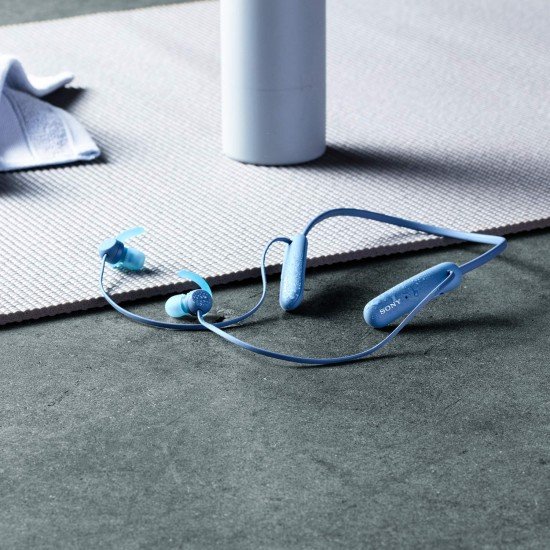Sony WI-SP510 Wireless Sports Extra Bass in-Ear Headphones (Blue)