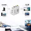 Sounce AV RCA to VGA Adapter Audio Video Converter,Composite AV to VGA 3.5mm TV Video Playing Adapter 1080p with USB Power Cable VCD DVD Projector TV Set Top Box
