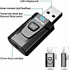 Sounce Bluetooth Car Adapter, Mini Bluetooth 5.0 Transmitter Receiver Wireless 3.5mm Aux Jack Adapter Hands-Free Car Kit Built-in Mic for Car Aux, Home, Headphones, PC,TV and More