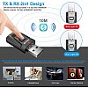 Sounce Bluetooth Car Adapter, Mini Bluetooth 5.0 Transmitter Receiver Wireless 3.5mm Aux Jack Adapter Hands-Free Car Kit Built-in Mic for Car Aux, Home, Headphones, PC,TV and More