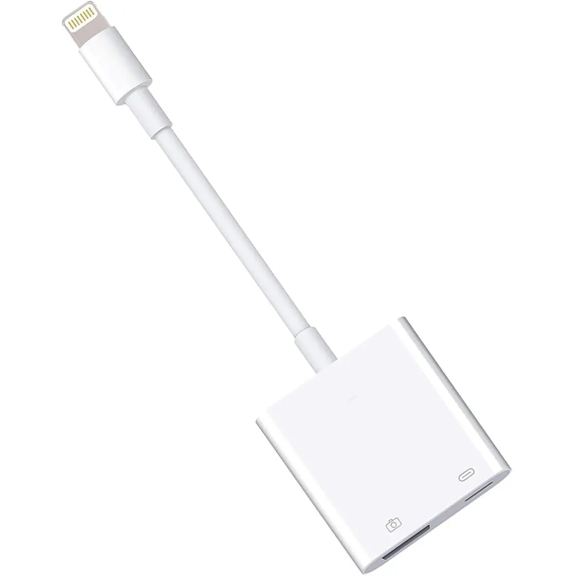 Sounce MFI-Certified Lightning to USB Camera Adapter with Charging Port, Portable Lightning to USB Female OTG Adapter Compatible with Phone, Phone to Adapter Plug and Play Support Card Reader