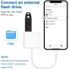 Sounce MFI-Certified Lightning to USB Camera Adapter with Charging Port, Portable Lightning to USB Female OTG Adapter Compatible with Phone, Phone to Adapter Plug and Play Support Card Reader