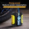 Sounce Portable Digital Heavy Air Compressor Rapid Super-fast Auto Tire Pump with Emergency Lighting LED and Long Cable for Car, SUV, Motorcycle, Car Tyre, Basketball Inflator DC 12V (Yellow Black)