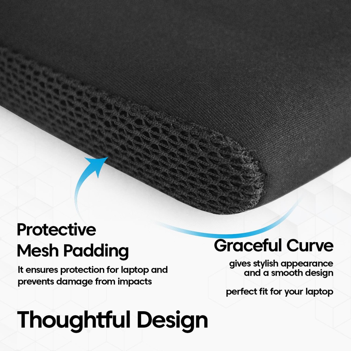 Sounce Protective Laptop Bag Sleeve fits Upto 13.3" Wrinkle Free, Padded, Water Resistant Light Neoprene case Cover Pouch, Compatible for All Notebooks Such as Mac Book Pro (13.3 inch)