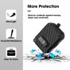 Sounce Tough Case Compatible with Airpods Pro 2 Case Cover with Carabiner, Rugged Protective Cover for Airpods Pro 2nd Generation Case Cover Shock Armor Series [Front LED Visible](Black)
