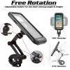 Sounce Waterproof Bike Mobile Phone Holder for Handlebar – 360° Rotation, Sensitive Touch Screen, IPX6 Waterproof Case for Smartphones 4.7–7.2, Compatible with iPhone, Samsung, and All Phones
