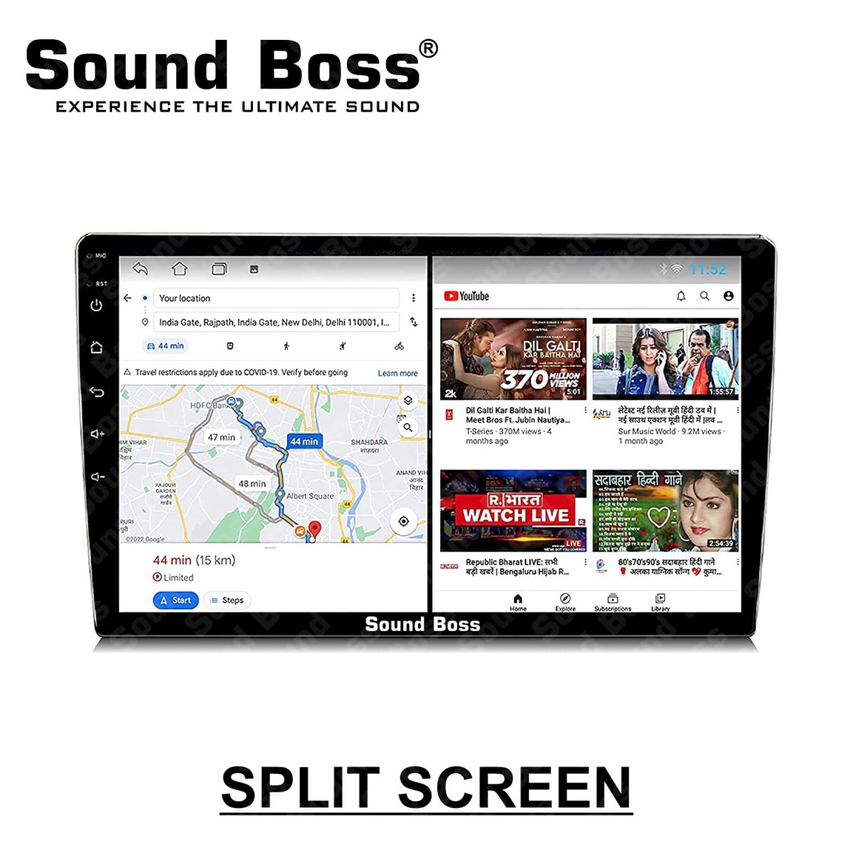 Sound Boss Androidify 3rd Generation 9 Inch Android (2GB/32GB) Car Stereo