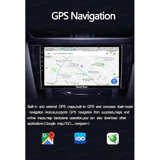 Sound Boss Androidify 3rd Generation 9" Inch Android (2GB/32GB) Car Stereo