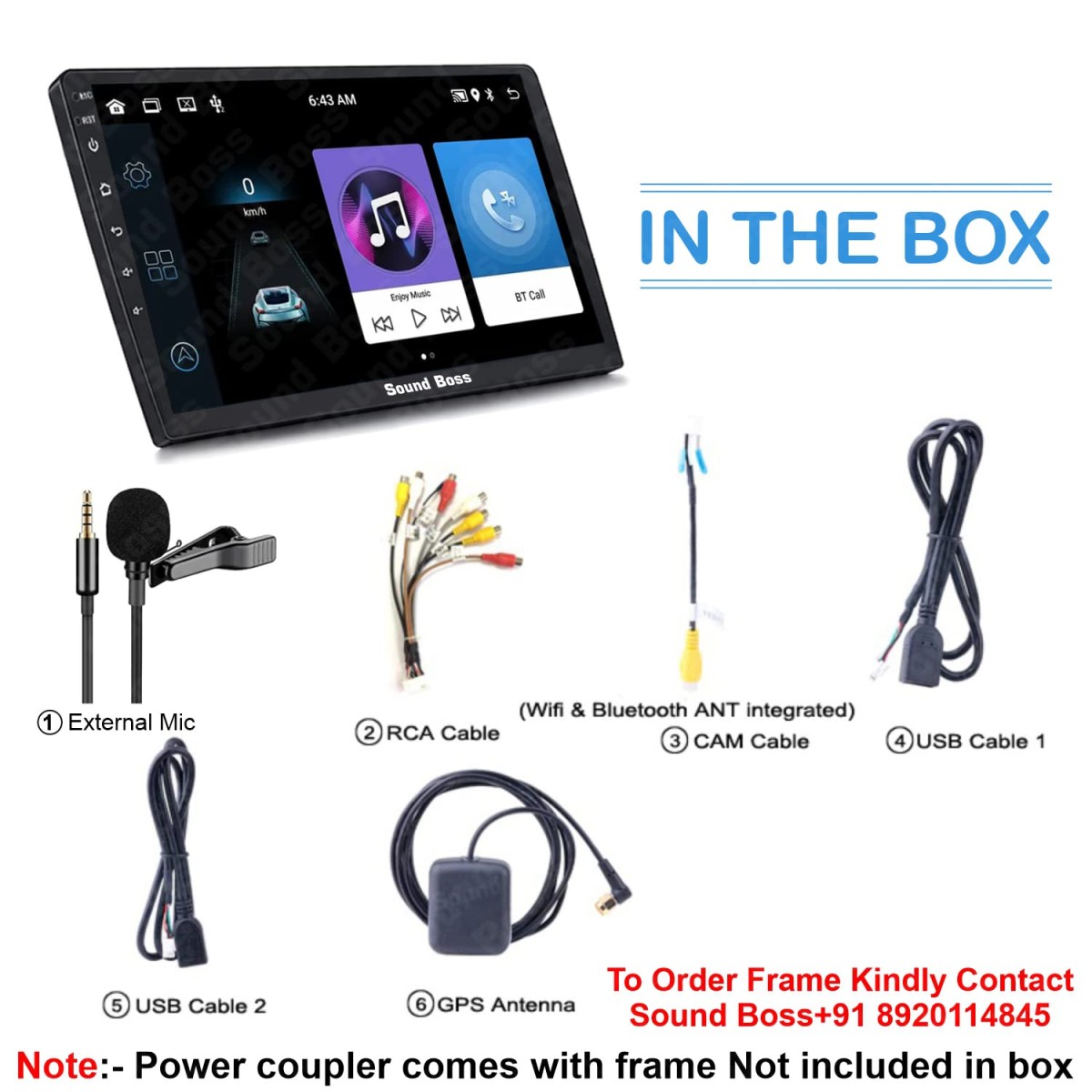 Sound Boss Androidify 3rd Generation 9 Inch Android (2GB/32GB) Car Stereo