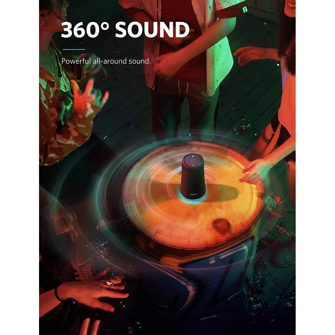 Soundcore Anker Flare 12 Watt Wireless Bluetooth Portable Speaker (Black)